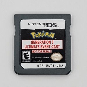 Pokemon Event Nintendo DS/GBA Distribution - *Ultimate Gen 3 Event Cartridge*